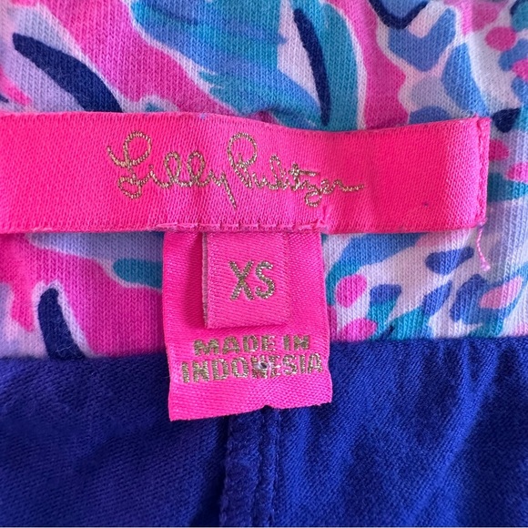 Lilly Pulitzer Madison Stretch Cotton Skort in Blue and Pink Seahorse Print XS - Picture 4 of 6